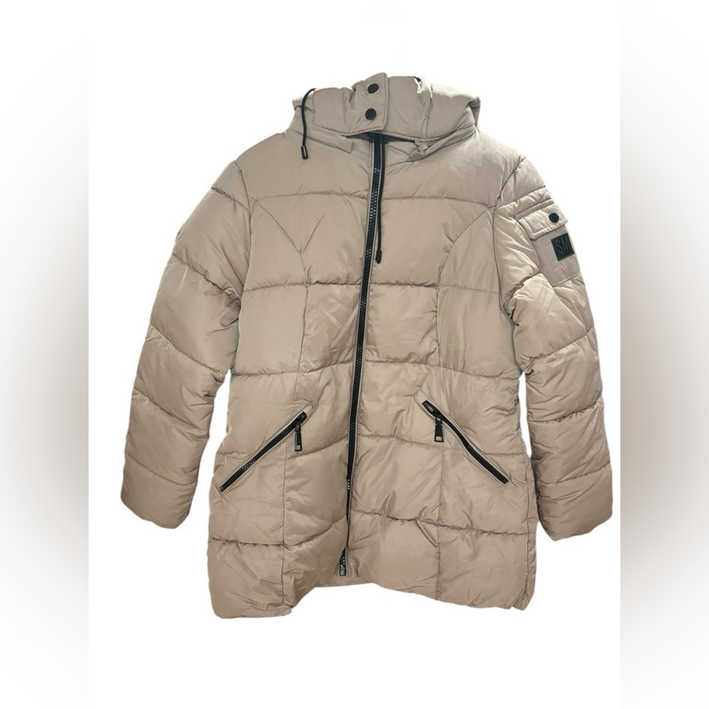 Steve Madden Tan Puffer Jacket - Picture 2 of 11